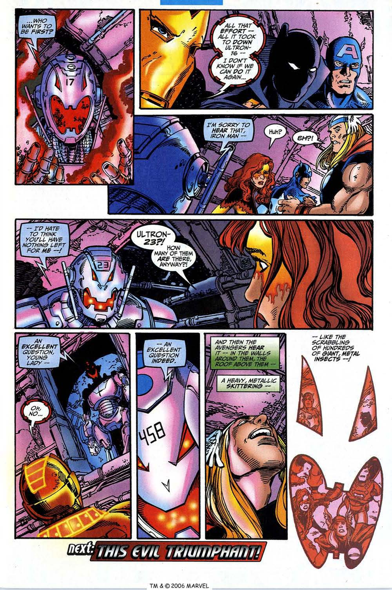 Illustration for article titled All the faces of Ultron: The design evolution of the Avengers' archenemy